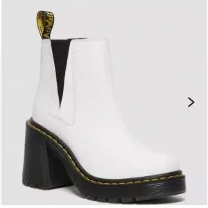 Dr. Martens Women's White Spence Platform Chelsea Boots