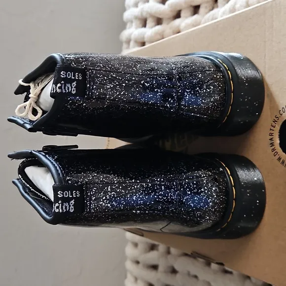 Dr. Martens Youth 1460 Cosmic Glitter Lace Up  Combat Boots