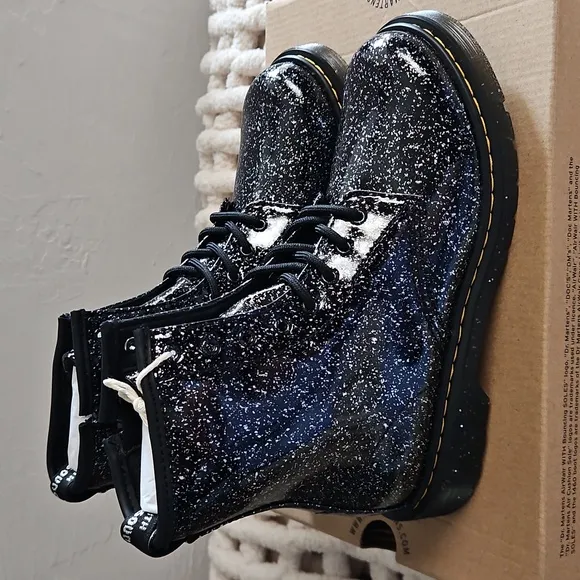 Dr. Martens Youth 1460 Cosmic Glitter Lace Up  Combat Boots