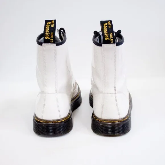 Dr. Martens Zavala Women’s Size 11 Combat Boots White Leather Ankle Boots