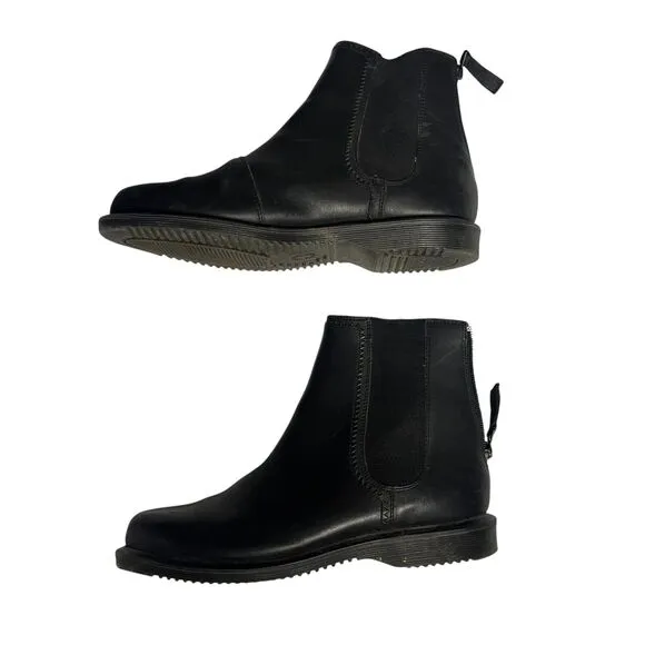 Dr Martens Zillow Chelsea Boots Black Leather AirWair Soles Womens US7 EU38 Goth