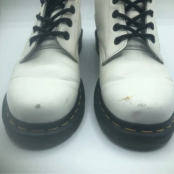 Dr. Martin Jordyn women’s white combat boots size 7