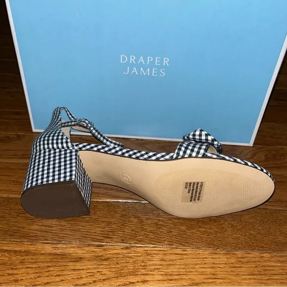 Draper James Preston Ankle Strap Sandals Nassau Navy Multi Knot Women’s Size 8