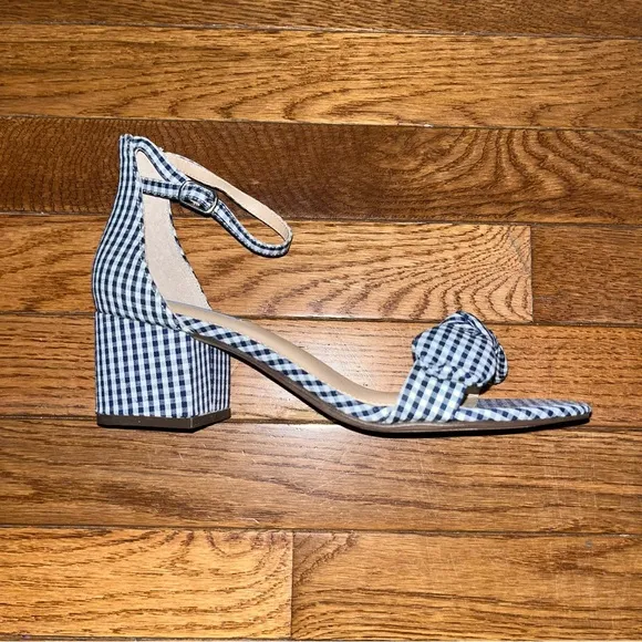 Draper James Preston Ankle Strap Sandals Nassau Navy Multi Knot Women’s Size 8