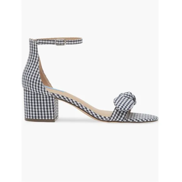 Draper James Preston Ankle Strap Sandals Nassau Navy Multi Knot Women’s Size 8