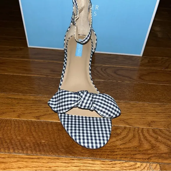 Draper James Preston Ankle Strap Sandals Nassau Navy Multi Knot Women’s Size 8