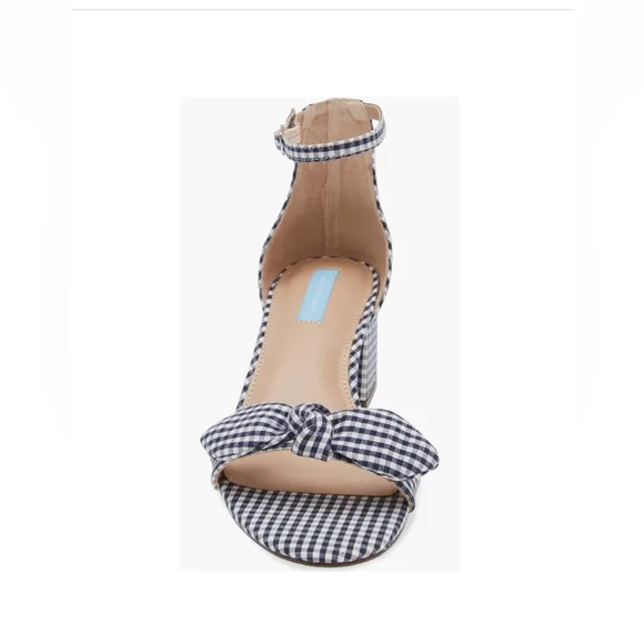 Draper James Preston Ankle Strap Sandals Nassau Navy Multi Knot Women’s Size 8