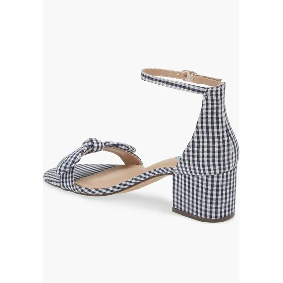 Draper James Preston Ankle Strap Sandals Nassau Navy Multi Knot Women’s Size 8