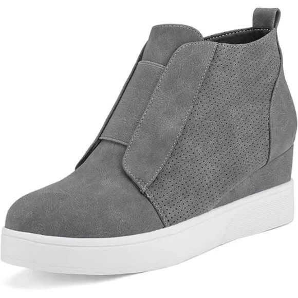 DREAM PAIRS Women’s Platform Wedge Sneakers Ankle Booties
