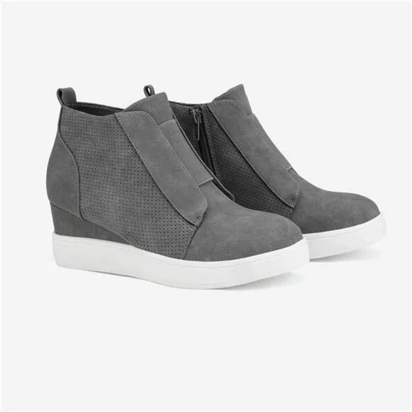 DREAM PAIRS Women’s Platform Wedge Sneakers Ankle Booties