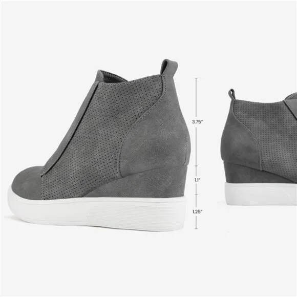 DREAM PAIRS Women’s Platform Wedge Sneakers Ankle Booties