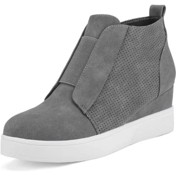 DREAM PAIRS Women’s Platform Wedge Sneakers Ankle Booties