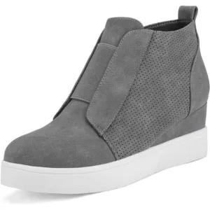 DREAM PAIRS Women’s Platform Wedge Sneakers Ankle Booties