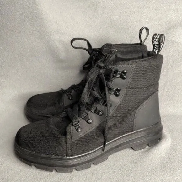 Dr. Martens Combs W Women’s Black Tech Lace Up Combat Boots Size 10L