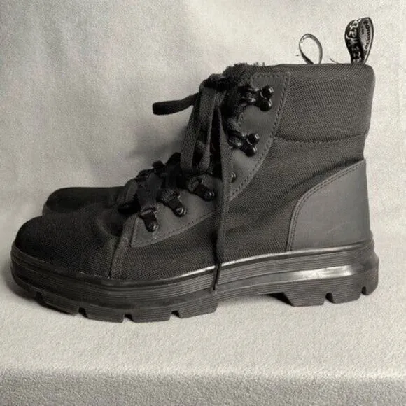 Dr. Martens Combs W Women’s Black Tech Lace Up Combat Boots Size 10L