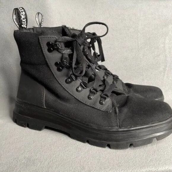 Dr. Martens Combs W Women’s Black Tech Lace Up Combat Boots Size 10L