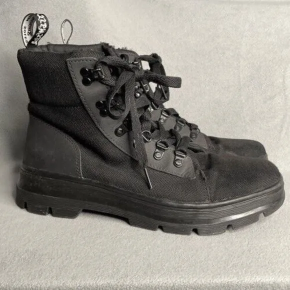 Dr. Martens Combs W Women’s Black Tech Lace Up Combat Boots Size 10L