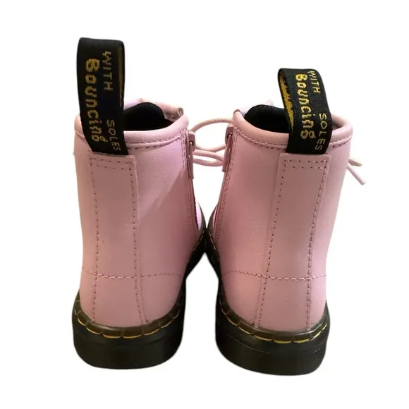 Dr.Martens Zavala combat boots size 10 toddler color pale pink