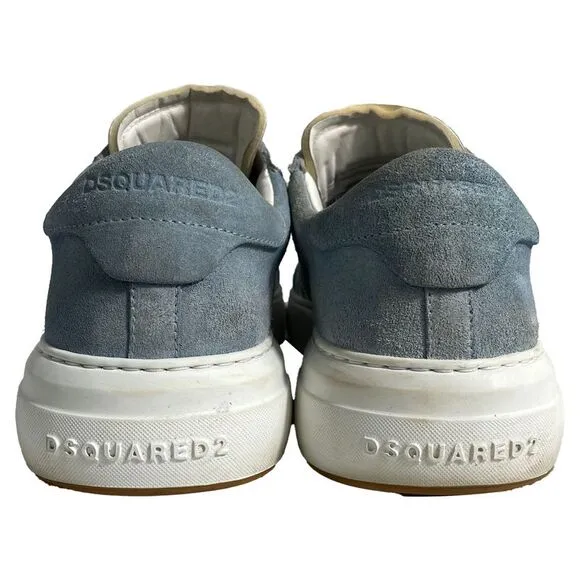 Dsquared2 Bumper Low-Top Sneakers in Blue Suede