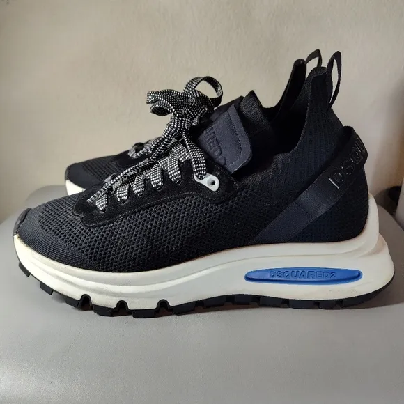 DSQUARED2 Speedster low-top sneakers Black Men's Sz 8.5