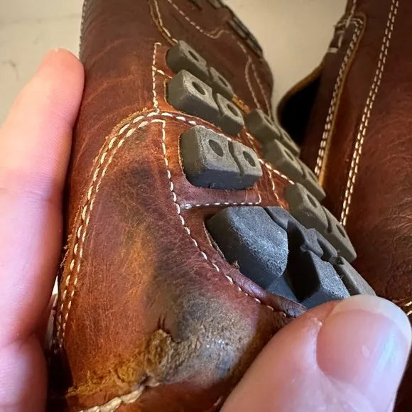 Duluth Trading Bison Men’s 11 W Brown Leather Slip On Moccasin Driving Loafers