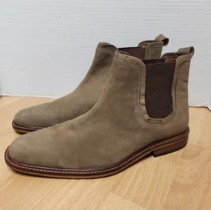 Dune London Leather Beige Chelsea Boots Mens Size 7M