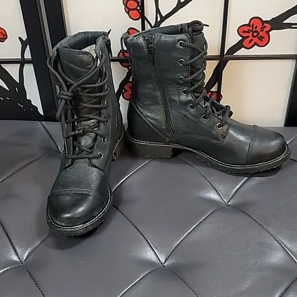 Durango Women's 7' Westn Black Combat Boots