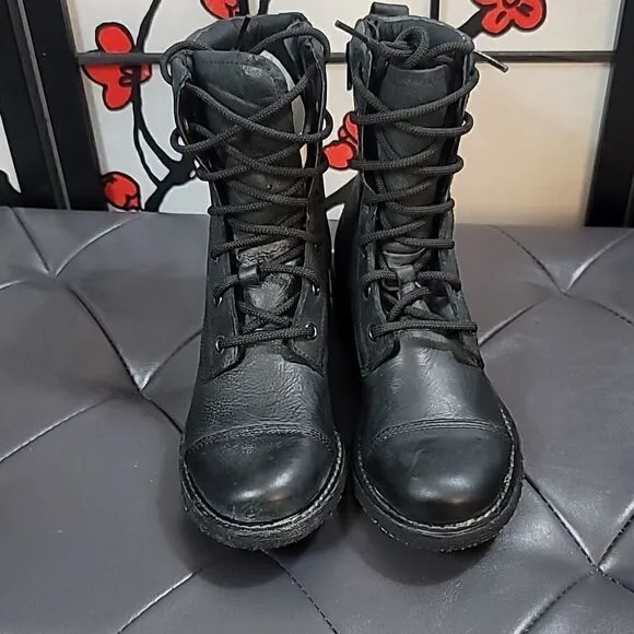 Durango Women's 7' Westn Black Combat Boots