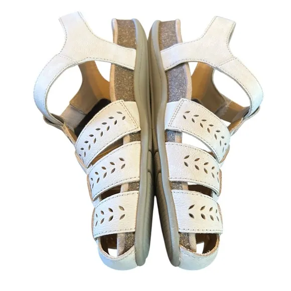 Earth  Birdy Leather Closed Toe Strappy Casual Slip-on Comfort Sandals NEW 9.5