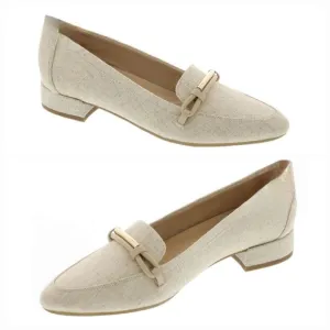 Easy Spirit Eflex Carlina Slip-On Pointy Toe Dress Flats Linen SIZE 10 NIB NWT