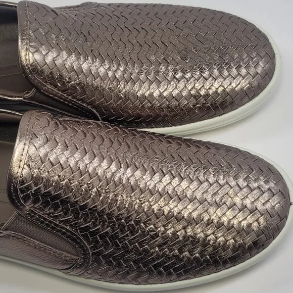 Ecco Brown and White Loafers Slip-On Shoes