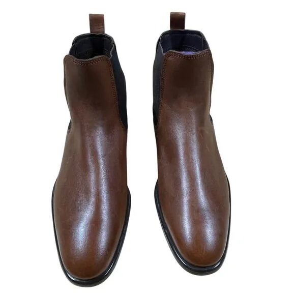 Ecco CityTray Men's Brown Leather Chelsea Bootie Size 6.5 New Without Box