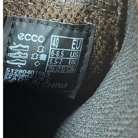 Ecco CityTray Men's Brown Leather Chelsea Bootie Size 6.5 New Without Box