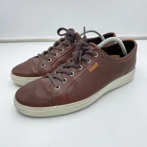 ECCO Men's Brown Leather Low Top Lace Up Sneakers Size 10