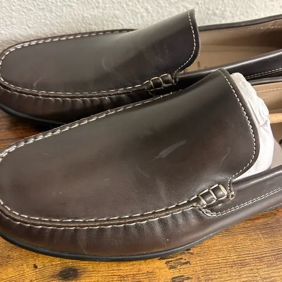 ECCO Men’s Classic Moc 2.0 Loafers Size 44 / 10 Dark Brown Coffee Shoes New