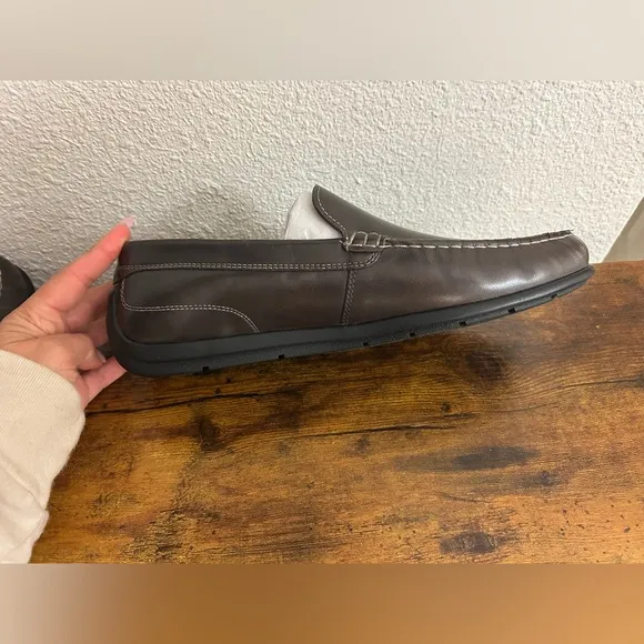 ECCO Men’s Classic Moc 2.0 Loafers Size 44 / 10 Dark Brown Coffee Shoes New