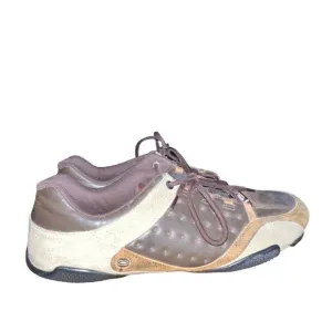 Ecko Unltd brown, tan and black leather low top lace sneakers men’s size 13