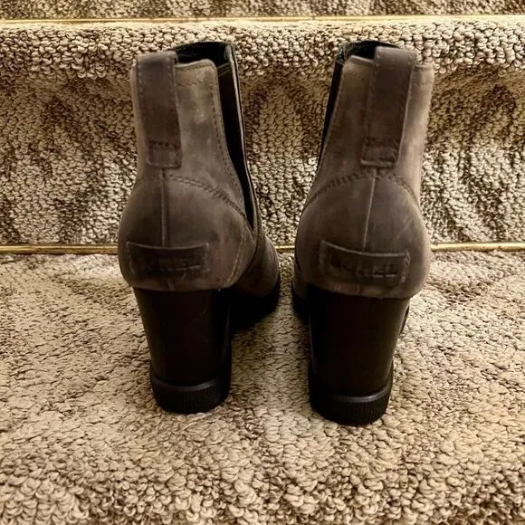 EEUC Sorel Joan Uptown Chelsea Bootie Boots in Quarry Gray Size 6 Medium
