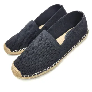 Eileen Fisher Black Canvas Espadrilles Womans 9