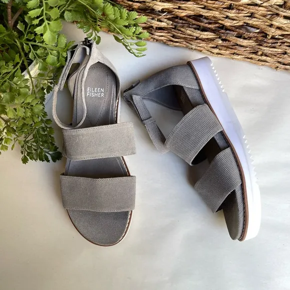 EILEEN FISHER keno platform sandals size 7.5 New