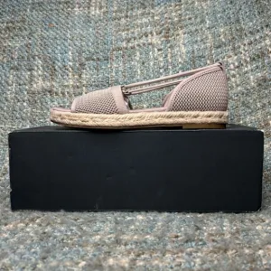 Eileen Fisher Mews Slip On Padded Espadrille Sandals in Stretch Blush