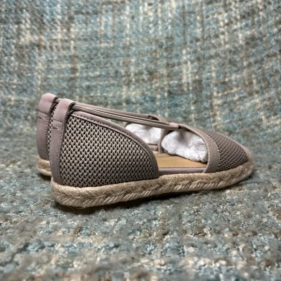 Eileen Fisher Mews Slip On Padded Espadrille Sandals in Stretch Blush