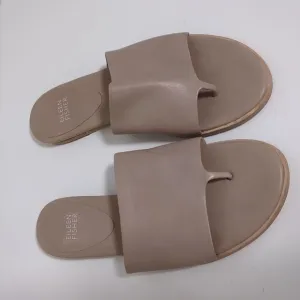 Eileen Fisher Vero Cuoio Taupe Thong Sandals, Size 8, NWOT