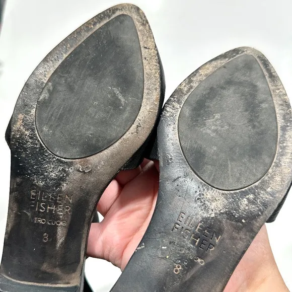 Eileen Fisher‎ [ Women 8 ] Pointy Toe Flats in Black