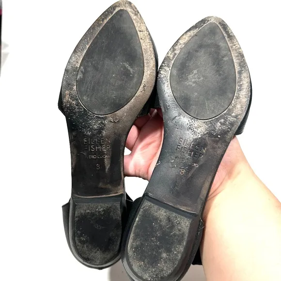 Eileen Fisher‎ [ Women 8 ] Pointy Toe Flats in Black