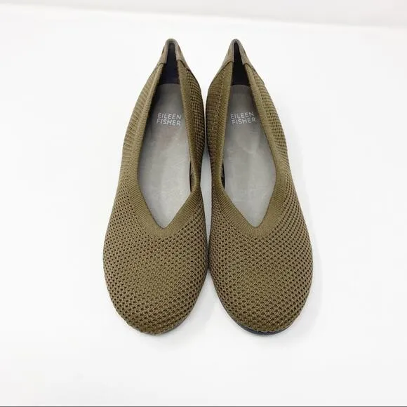 Eileen Fisher Womens Seam Stretch Slip On Flats Size 7