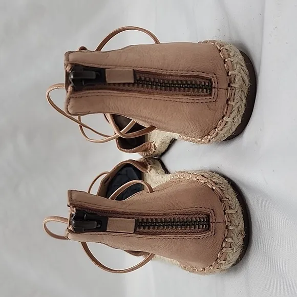 EILEEN FISHER🚨NEW🚨LEE D'ORSAY FLAT LEATHER ESPADRILS LADIES 5 NWOB●EXQUISITE●