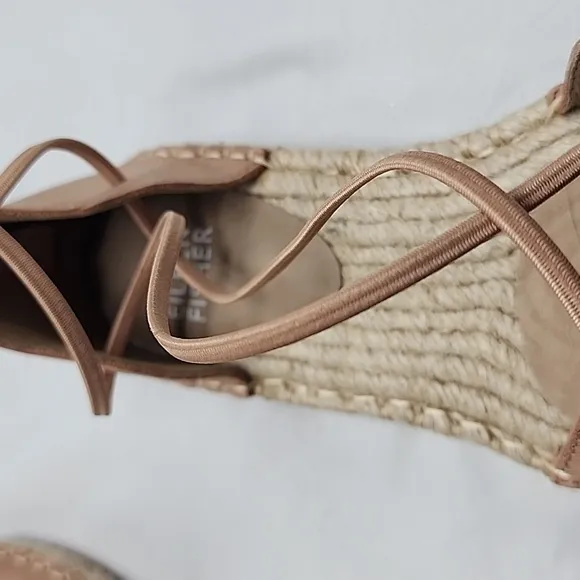EILEEN FISHER🚨NEW🚨LEE D'ORSAY FLAT LEATHER ESPADRILS LADIES 5 NWOB●EXQUISITE●
