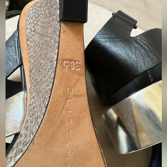 Elie Tahari tri-color sandals