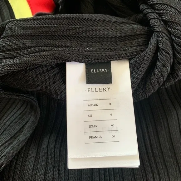 ELLERY | RIBBED HIGH WAISTED MIDI SKIRT